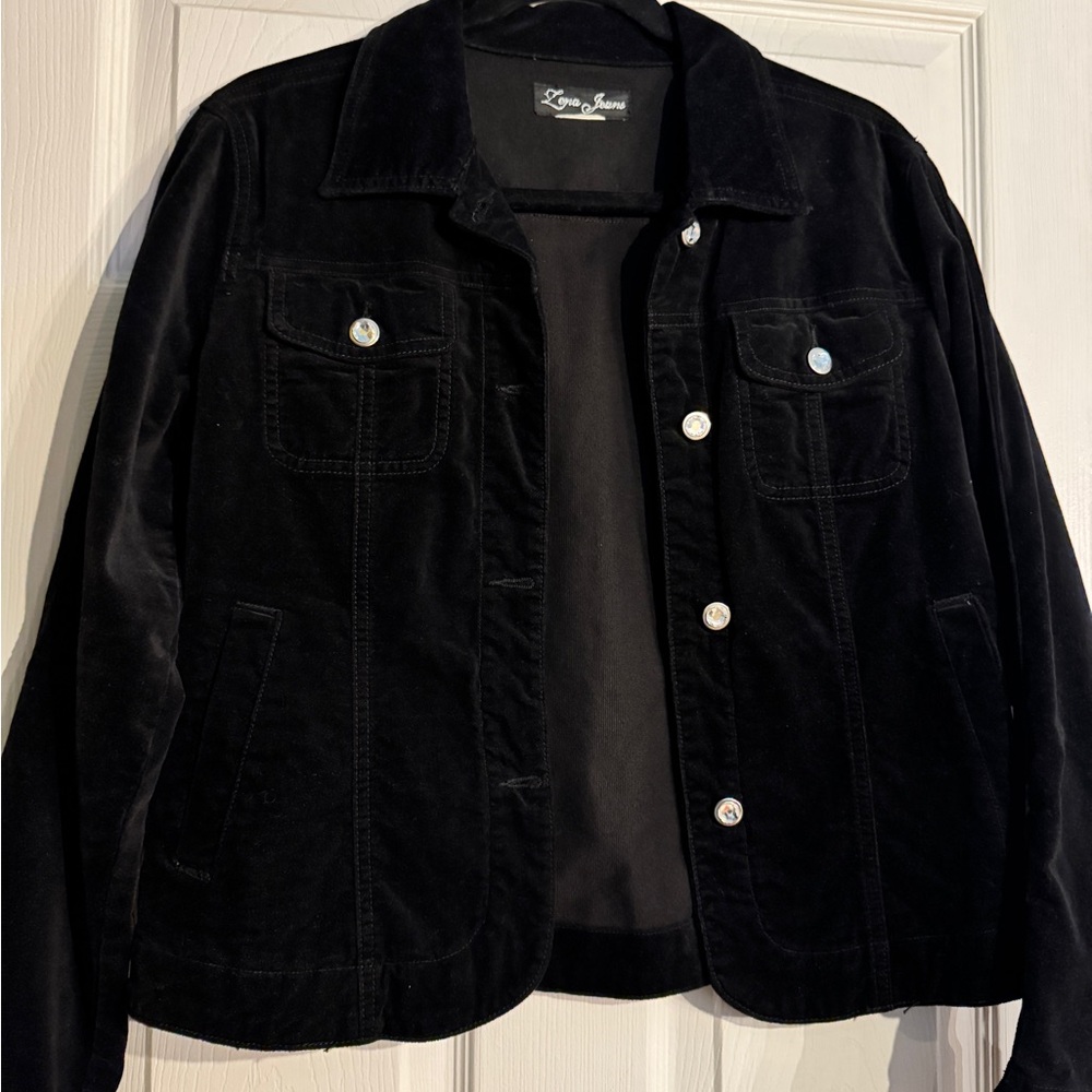 GUC Black Velour Jacket